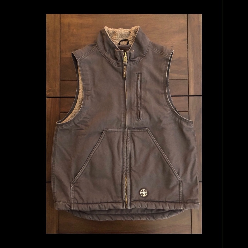 Lincoln Outfitters Men's Sherpa Lined Duck Vest